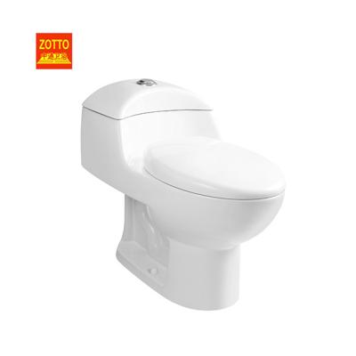 China Double-Flow Sanitary Ware Tie Down Siphonic Ceramic WC Modern One Piece Bathroom Toilet Bowls for sale