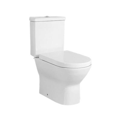 China 2021 New Design Double-Flow Sanitary Ware P-trap Strap Toilet Wash Down Two Piece WC Toilet Cabinet For Bathroom With High Quality for sale