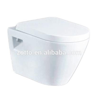 China Modern high grade p-trap bathroom wall hung WC wash down sanitary ware hanging toilet ware for sale