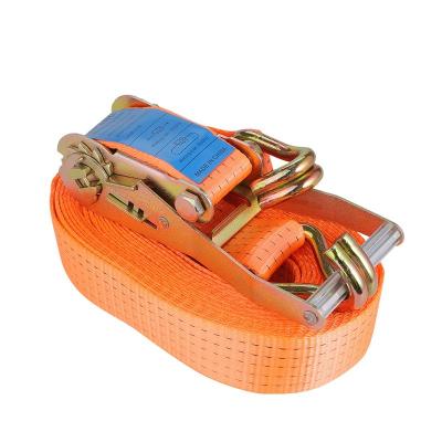 China Manufacture Cargo Lashing Belt Ratchet Link Down Binding Car Truck Cargo Lashing Belt Ratchet Link Down Straps for sale