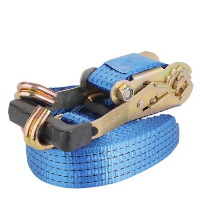 China Manufacture Cargo Strap Ladder Ratchet Buckle Lashing Tow Strap Ratchet Tie Down Recovery for sale