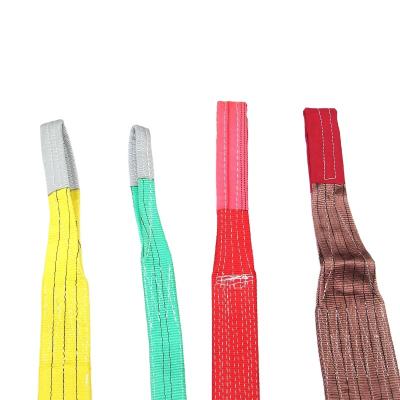 China Heavy Duty High Tension 4ton Lift Sling 4ton Polyester Webbing Lift Sling for sale