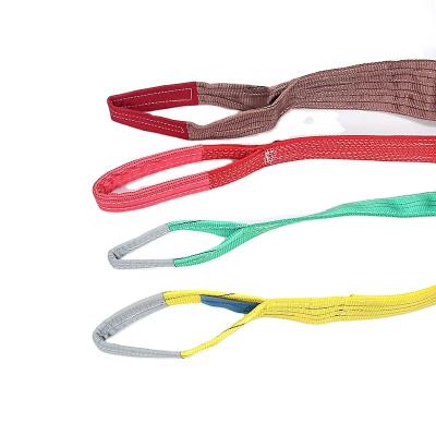 China High tension heavy duty lifting sling 3 ton polyester webbing 3 ton lifting sling for sale