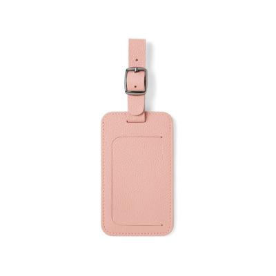 China Pebble Leather Bulk Custom Logo Travel Leather Luggage Tags Wholesale for sale