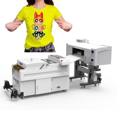 China Best Large Garments Size DTF Printer For Hoodies With Shaking Powder i3200/i4720 Dual Full Heads Printing Solution Directly To PET Film Printer for sale