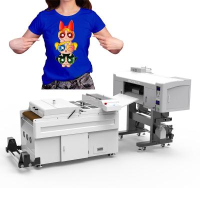 China Multifunctional Garments Large Format DTF Print For Garment With Heating Machine i3200/XP600/i4720 2 Heads Fluorescent Ink DTF Printer for sale