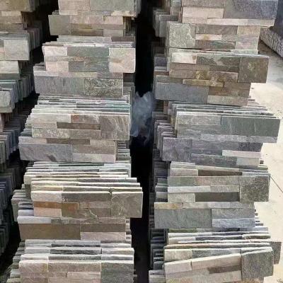 China Modern exterior outside building material culture stone slate stone panel wall cladding for sale