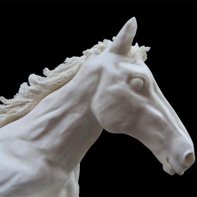 China Modern Marble Horse Head Sculpture of Large Modern Chinese Horse for sale