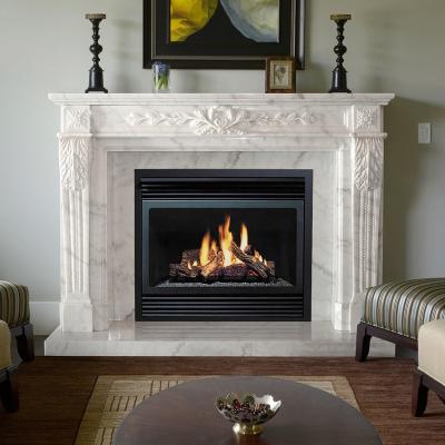 China Hot Sale Home Decoration Hotel Fireplace Mantel Marble Fireplace for sale