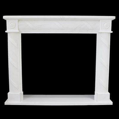 China Europe Marble Fireplace Home Furniture Hand Carved Mantel Fireplace for sale