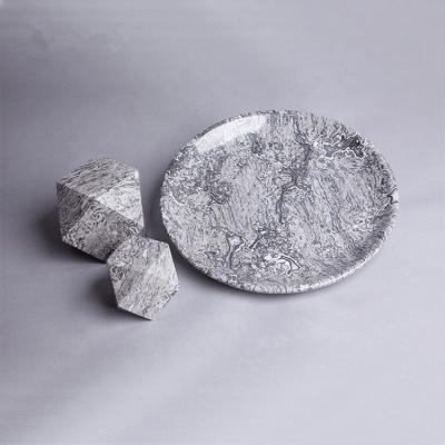 China Europe OEM high quality marble circular tray for hotel for sale