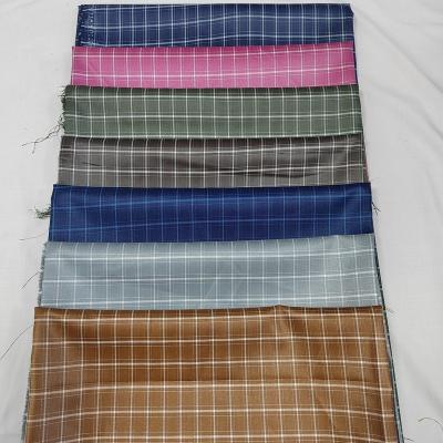 China Polyester Tear-resistant Viscose Checked Tweed Fabric Suiting Men's Suits Pants Blazer Fabric For Garment for sale