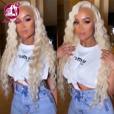 China Deep Wave 150 180 Density Full Lace Wig 100% 360 Density Brazilian Hair Deep Wave Lace Front Wigs For Women Pre Plucked for sale