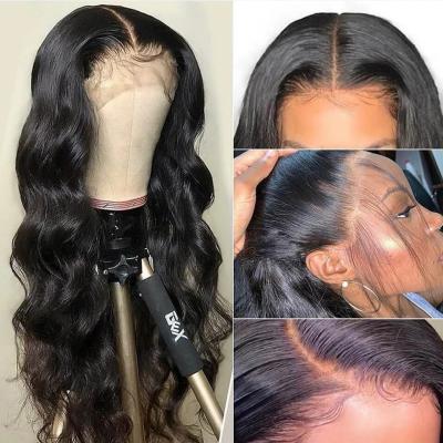 China Body Wave 360 ​​Full Lace Wig Body Wave Frontal Wigs Pre Plucked With Baby Hair Brazilian Full HD 360 Front Closure 30 Inches For Black Women for sale