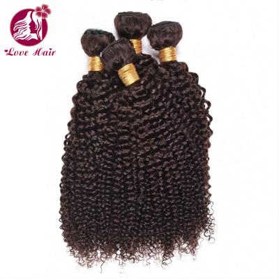 China Kinky Curly Natural Black/99J Burgundy/Brown Kinky Curly Brazilian Hair Weave Bundles 10