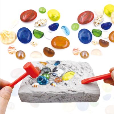 China Developing Children's DIY Attention and Patience Digging Stone Gems Extracting Toy Shell Discovery Marine Archaeological Fossil Toy Digging Children's Hands on Ability Development for sale