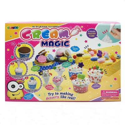 China Children's Playing Educational Toys for Hardening Decorate Modeling Air Set Soft Colors DIY Clay Multi Foam Super Light Magic Cream Playdough Clay Set for sale