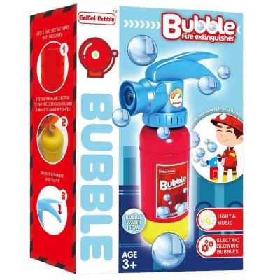 China Make Colorful Bubble EBAYRO 2021 Kids Electric Toy Bubble Fire Extinguisher Glow And Music Fully Automatic Bubble Machine Toys for sale