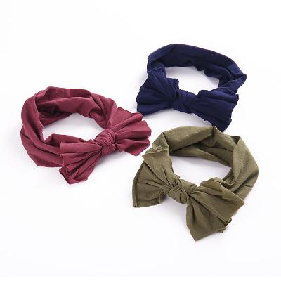 China ins girls casual fashionable popluar headband with bow hair decoration bowknot headwrap for babies gifts hairdband for sale