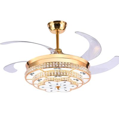 China Modern Indoor 3 Blades ABS BL Modern Indoor Remote Control Luxury Ceiling Fan With Light Chandelier Fan Ceiling for sale