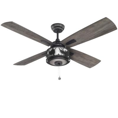 China Hot Selling 52 Inch Modern Factory Modern Design 4 Plywood Blades Ceiling Fan With Remote Control for sale