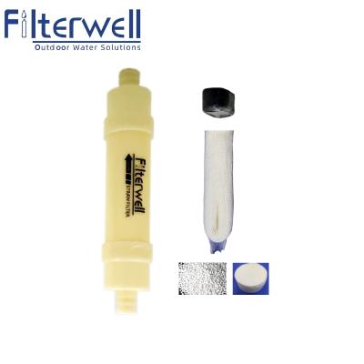 China Remove Minimum 99.9999% Portable Filterwell 5 Stage Emergency Fluoride To Remove Survival UF Straw Water Purifier System for sale