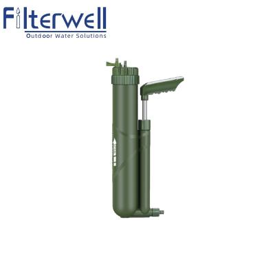 China Removes 99.9999% Min Portable Filterwell Filtrate Pump Water Filter Emergency Kits for sale