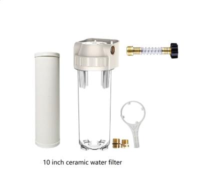 China Removes Camper 99.9999% Min Travel Trailer RV Water Filter Sediment Filter Cartridge With Pressure Regulator Harden Cable Hose RV Water Filter for sale