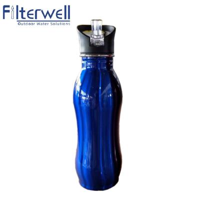 China Removes Minimum 99.9999% Filterwell Portable Personal Outdoor Camping Water Filtration Filter Bottle Mini Survival Gear for sale