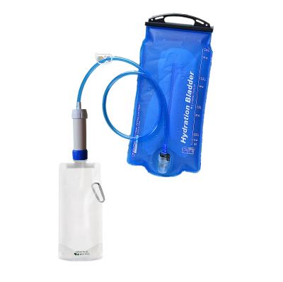 China Removes Minimum 99.9999% Hydration Bladder Hot Sale Outdoor Camping Drinking Water Filter Bag Outdoor Military Water Bladder for sale