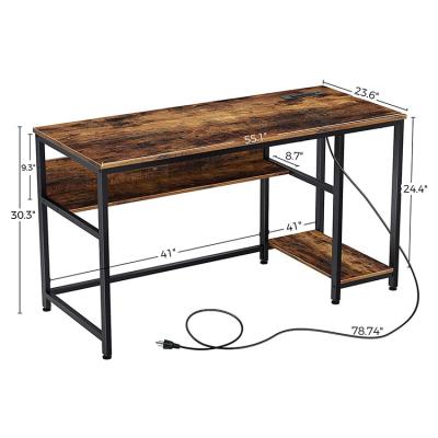 China Simple Factory Custom Luxury Office Table Metal Computer Desk Student Writing Desk for sale