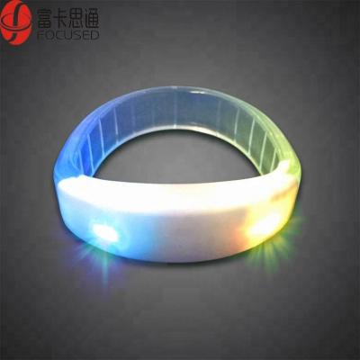 China 1024/2048 bits or other chips programmable colorful voice control nfc rfid led wristband for sale