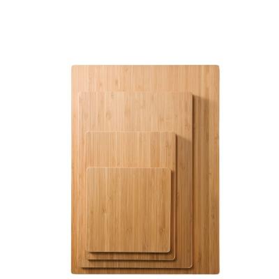 China Sustainable original bamboo 4-Pieces cutting board set and soft outdoor serving board for the kitchen. for sale