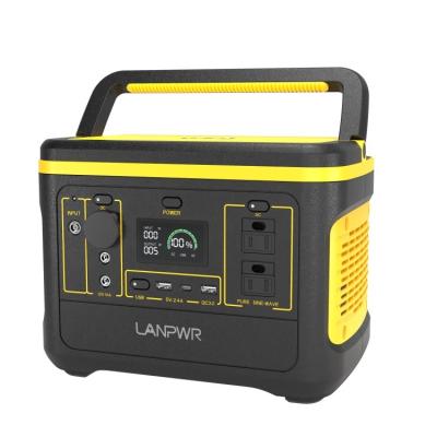 China Lanpwr 600W 192000 MAH Outdoor Camping Solar Portable Cordless Charging Station for sale