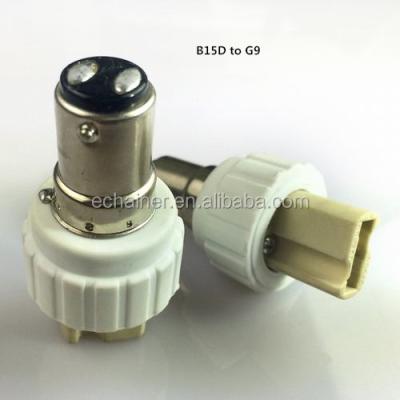 China Screw B15D To G9 Lamp Holder Converter B15D To Base G9 Light Socket CE ROHS Approved for sale