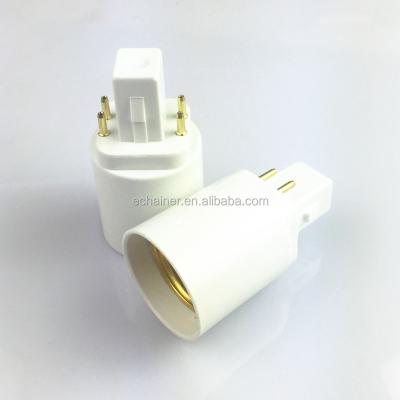 China Other E27/E26 lamp holder base bulb socket 4pins socket GX24/G24 to G-24 to E27 lamp adapter for sale