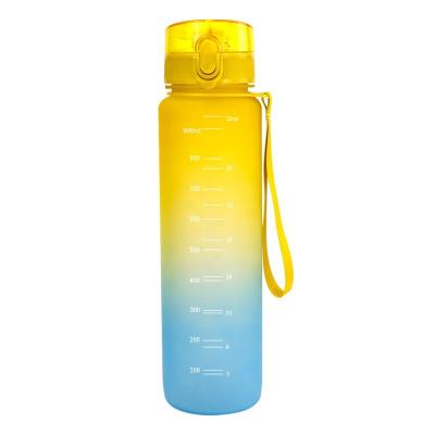 China Customized Logo And Colors Sports Water Bottle Viable Motivational Water Bottle 1000ml 500ml for sale