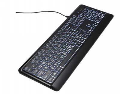 China Plug and Play USB Gaming Keyboard with Backlight Keypad Big Key Top Keyboard for Old Man Kids for sale