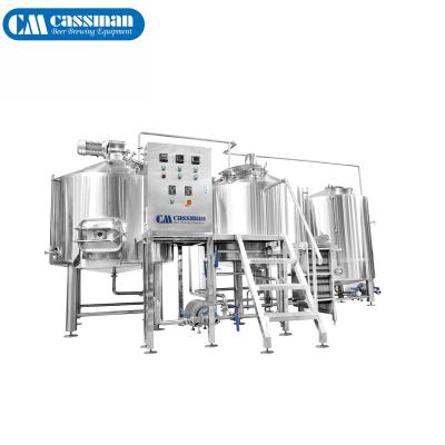 China Hotels Steam Heated 5000 Liters Brew Kettle For Mini Brewery for sale