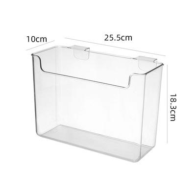 China Plastic Viable Storage Box PET Clear Fridge Storage Box With Hook Transparent Sundries Organizer For Custom for sale