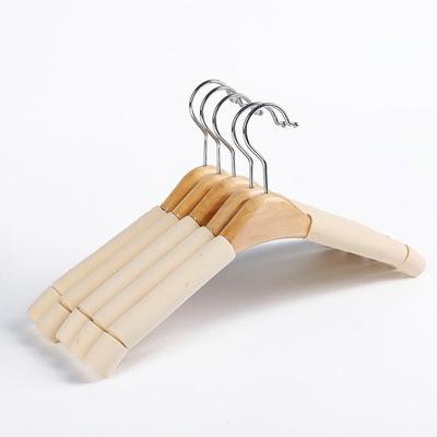 China sponge on outdoor wooden coat hangers sponge laundry hangers for hangers manufacturer for sale