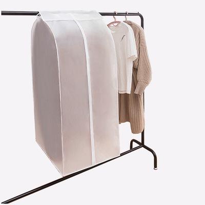 China Double Zipper Double Zipper Hanging Bag Dust Bag Clothing Dust Cover PEVA Wardrobe Cabinet Storage Garment Bag With Big Size for sale