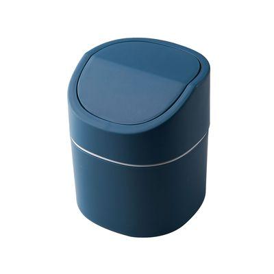 China Office Viable Plastic Waste Mini Dest Trash Can Container Small Waste Bin With Lid For Cafe Laundry Office Car Home Paper Basket for sale