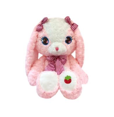 China 2021 Custom Cute Pink Rabbit Stuffed Rabbit Plush Toy Eco-friendly Easter Day Gift for sale