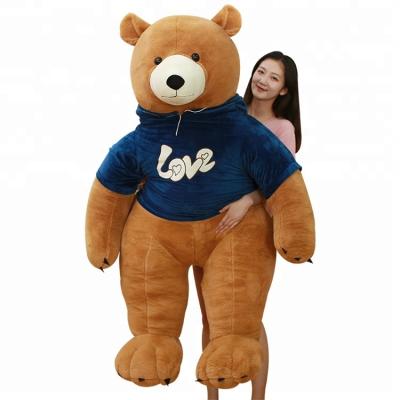 China Big Eco - Friendly Giant Stuffed Animals Polar Bear Plush Toy Teddy Bear With Clothes for sale