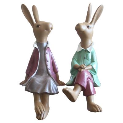 China Europe American Country Molds for Mr. Wind Rabbit, Miss Rabbit Home Decoration Christmas Resin Epoxy Resin Craft Crafts for sale