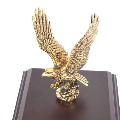 China Antique Imitation Antique Fantasy Eagle American Football Award Brass With Empty Custom Award Plaque for sale