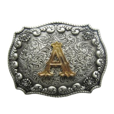 China Retro vintage belt buckle custom metal belt buckle custom letter belt buckle for sale