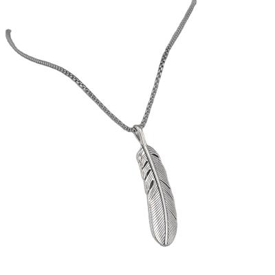 China Casual/Sporty Antique Silver Color Legend Stainless Steel Pendant Necklace For Women Gift for sale