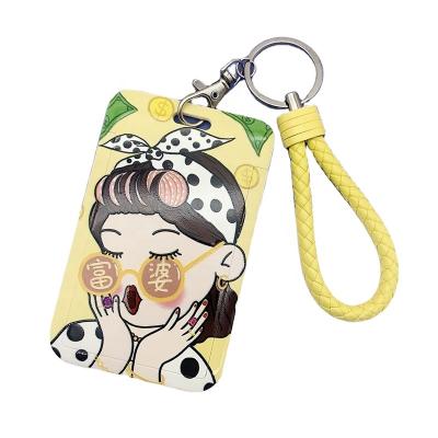 China Personal Use & Gift Manufacturer Hot Selling Useful Portable Women Lanyard Polyester Lanyard Key Chain Lanyard With Card Holder for sale